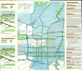 Map of Johannesburg Urban Motorways, published by City Council