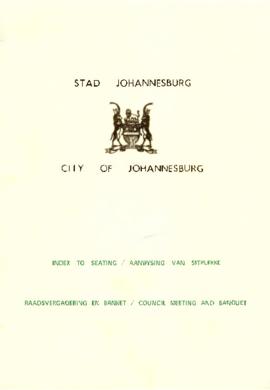 Conferment of Hon. Freedom of Jhb. Dr. N. Diederichs