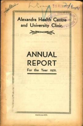 Alexandra Health Centre and University Clinic - Annual Reports  2