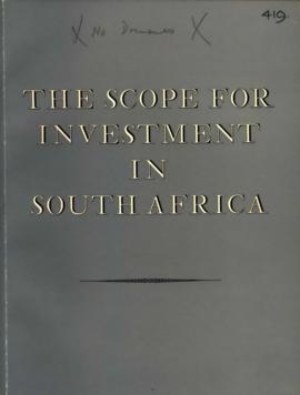 The Scope for Investment in South Africa
