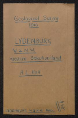 Geological Survey - Lydenburg - W. 2 N.W. Western Sekukunilan