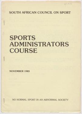 SACOS Sports administrators course