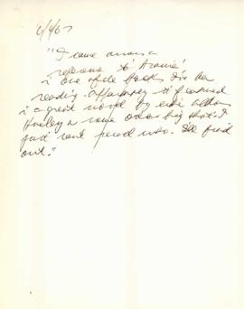 Benjamin Pogrund: Notes headed 6/4/1967