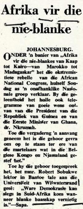 Suidwes Afrikaner: Suidwes Afrikaner: Afrika vir die nie-blanke (Translation: Africa for the non-...