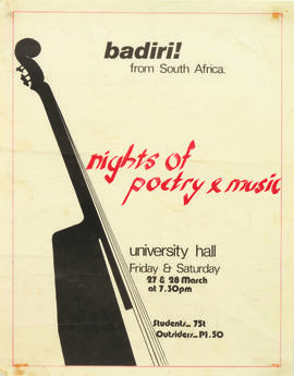 Nights of Poetry and Music